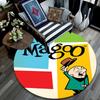 Mr. Magoo pattern round rug,Carpet Rug for Living Room Bedroom Playroom ,Non-slip Floor Mat,Holiday Gifts and Birthday Gifts.