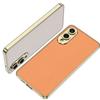 For Samsung Galaxy S25 Edge Case Electroplating TPU+PC+PU Phone Back Cover