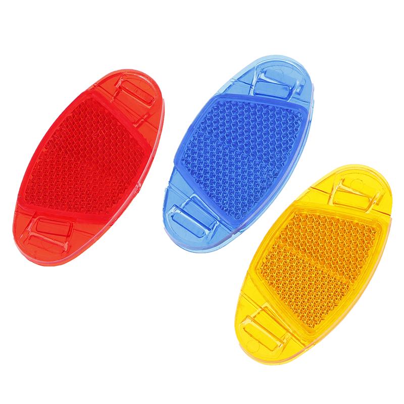 4 шт. велосипедный отражатель для спиц, свет, велосипедное колесо, безопасность, светоотражающий обод, 3 цвета