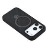 For iPhone 17 Pro Max Case Compatible with MagSafe Kickstand TPU+PC Phone Cover Carbon Fiber Texture