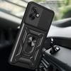 Capa для Motorola Moto G55 Case Armor Slide Camera Lens Protection Back Cover для Motorola G55 5G Ring Stand Shockproof Funda