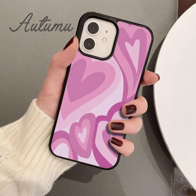 Чехол для телефона Swirl Hearts для iPhone 11 12 13 14 Pro Max mini X XR XS SE 2020 5 6S 7 8 Plus Samsung Galaxy S21 S22 Cover shell