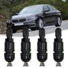 4pcs TPMS Tire Pressure Sensor Valve Stem Repair Kit For BMW 5 Series Black Car Tire Pressure Sensor Rubber Valve Stem