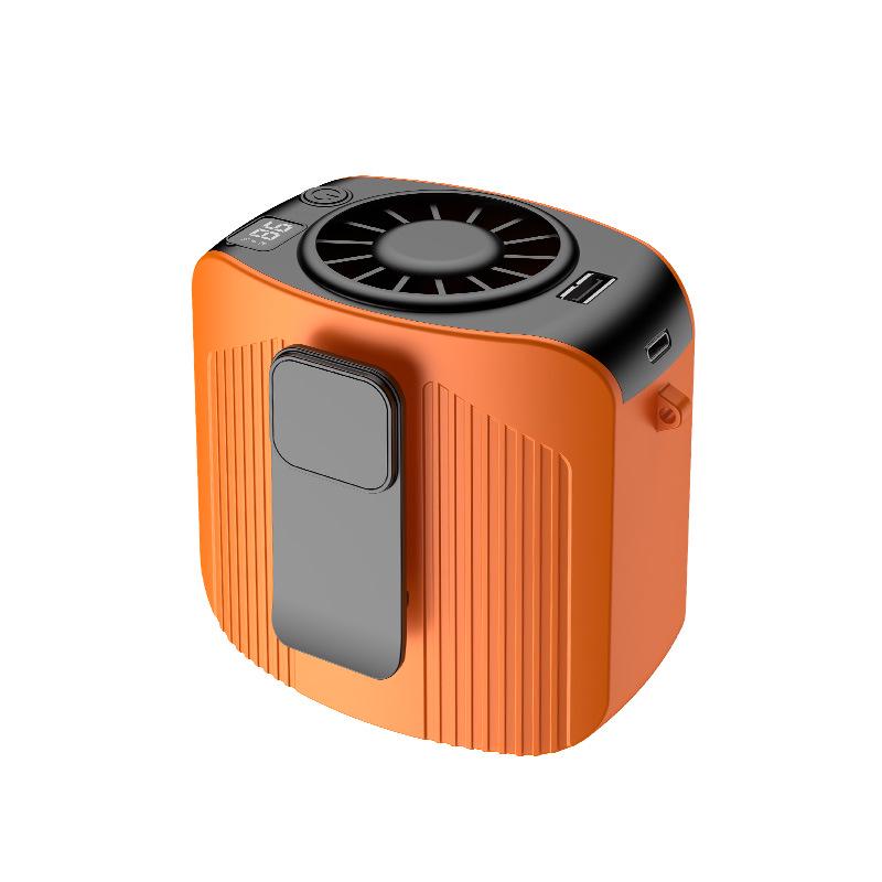 Portable High-Speed Waist & Neck Cooling Fan with Digital Display