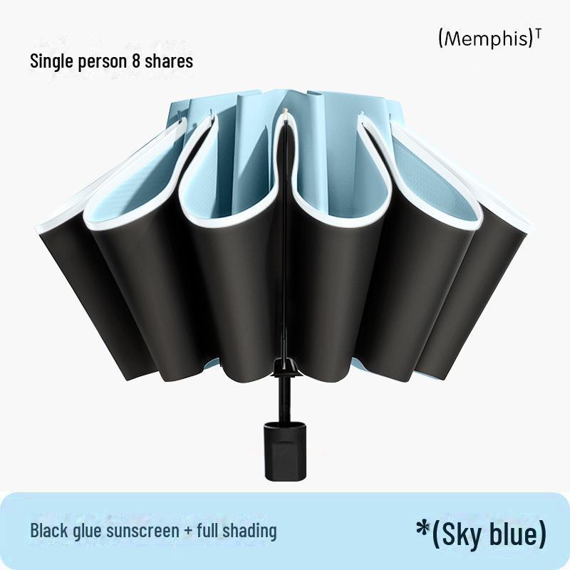 Автоматический складной зонт из 72 костей для мужчин и женщин — большой, двойного назначения: от солнца и дождя