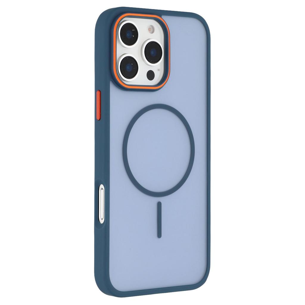 For iPhone 16 Pro Magnetic Case Skin Touch TPU+PC Phone Back Cover