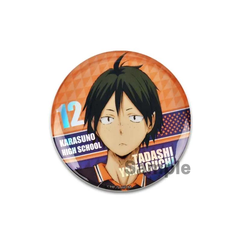 Горячая Распродажа Японское Аниме Haikyuu Жестяные Булавки Рюкзак Смешные Броши Значки Shoyo Hinata Timeskip Sakusa Atsumu Подарочные Периферийные Устройства