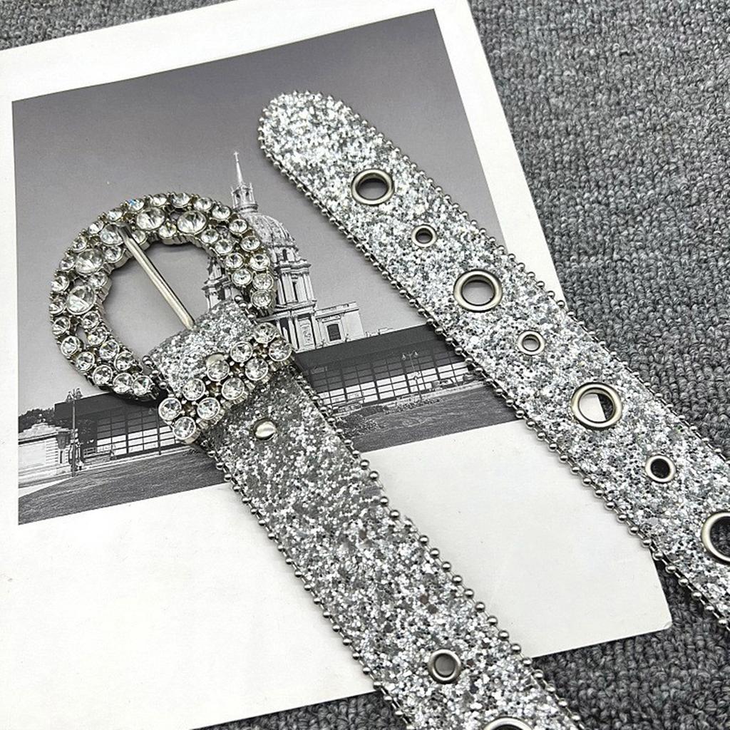 Блестящий поясной ремень для американских уличных танцев, поясной ремень для панков в стиле Livehouse, готическая цепочка на талию, потрясающие стразы