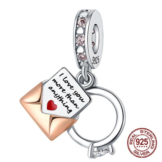 Серебро 925 пробы медь Любовь Семейное дерево Кошки Собаки Воздушный шар Подвески-бусины Подходят для оригинальных браслетов-шармов DIY Бусина Женщины Циркон Изготовление