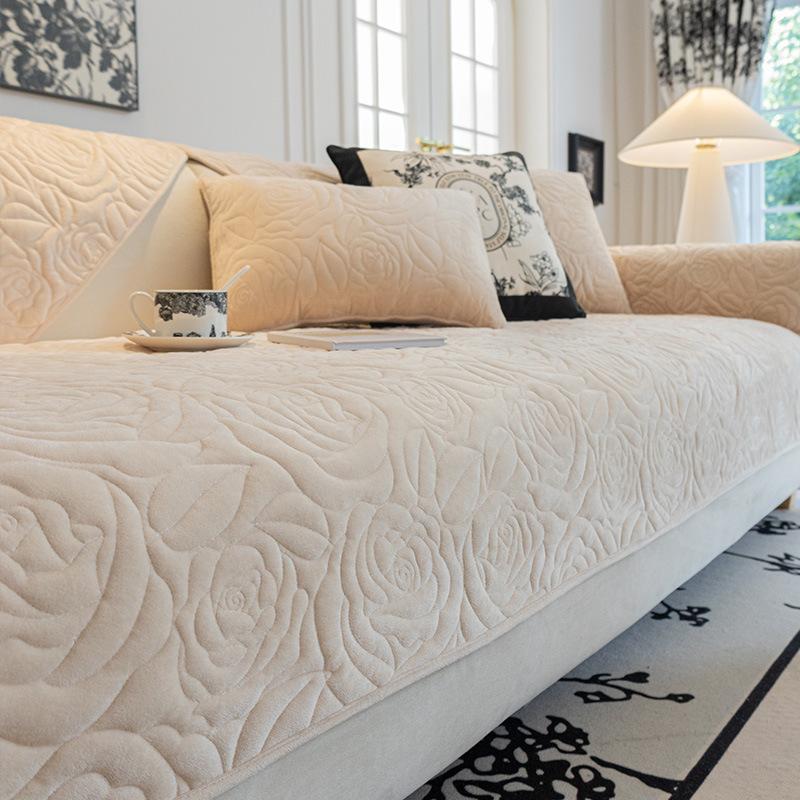 Осенне-зимняя подушка для дивана, высококачественные нескользящие подушки для сиденья, утолщенный флисовый чехол для дивана, ткань