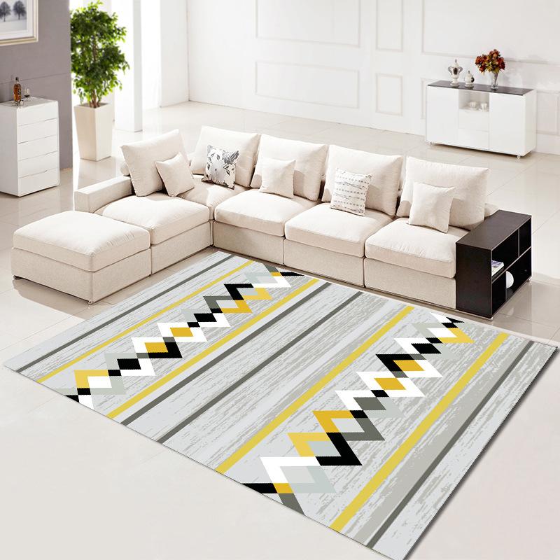 Геометрический ковер для спальни, грязеотталкивающий ковер для журнального столика в офисе, ковер для гостиной