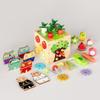 Puzzle Toy Wooden With Six Side Carrot Strawberry Early Learning Shape Matching