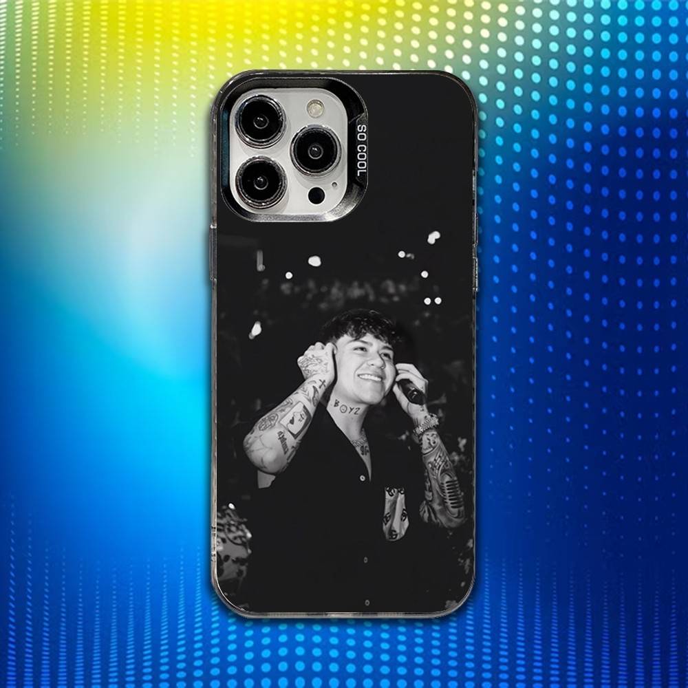 J-Junior H Певец ROCK Чехол для телефона iPhone 16,15,14,13,12,11,Mini,Pro,SE,MAX Белый Матовый Ударопрочный Чехол