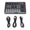 Live Streaming Sound Card with Lighting Effect Sound Board Equipment for Podcast PC Recording Karaok