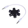 Audio Headphone Splitter 5 Way for 3.5mm Devices Multi Earphone Splitter Adaptor 5 Ports Female Connector Adapter