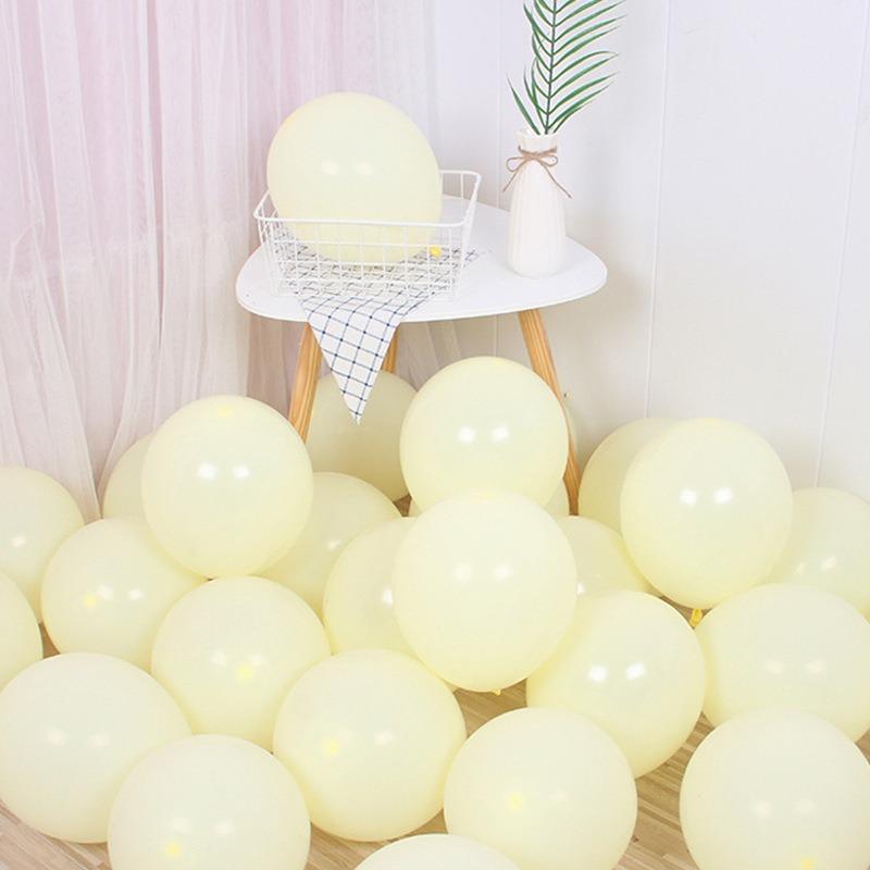 Macaron Balloons, 5-inch and 10-inch Round Thickened Latex Balloons, Wedding Party Supplies, Birthday and Wedding Decorations