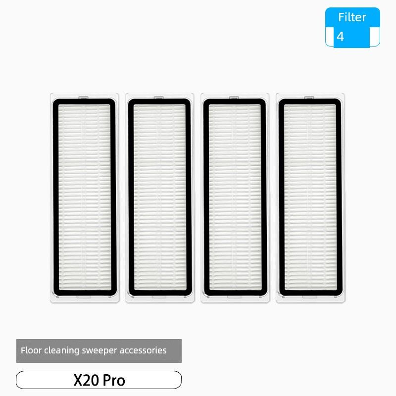 Accessories for Xiaomi Sweeping and Mopping Robot X20 Pro: Side Brush, Filter, Cleaning Cloth, Dust Bag, Cleaning Fluid, Consumables