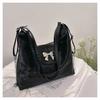 2024 New Korean Style Large Capacity Urban Minimalist Pu Tote Shoulder Bag