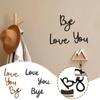 Bye Love You Letters Bye Love You Wooden Script Sign DIY Artistic Letter Shape Decoration  Home