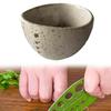 Herb Leaf Stripper Bowl 4 Holes Cup Decorative Handmade Remover Stripping