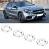 KIMISS 4pcs Aluminum Alloy Door Lift Lock Pin Knob Ring Trim Cover Frame Benz