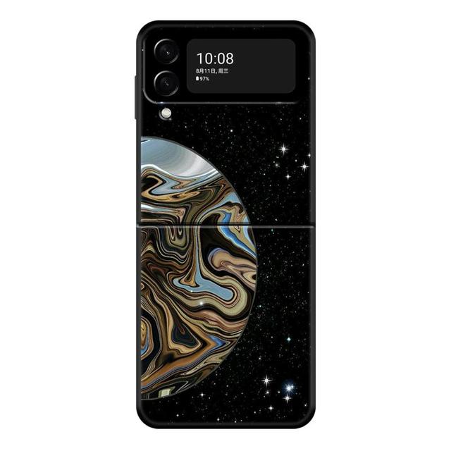 Чехол для телефона Galaxy Celestial Body Love для Samsung Galaxy Z Flip 4 Z Flip3 5g, твердый чехол-книжка для Galaxy Z
