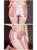 Silky Glossy Hip-Lifting Yoga Shorts: Campus Style Body Shaping Lingerie