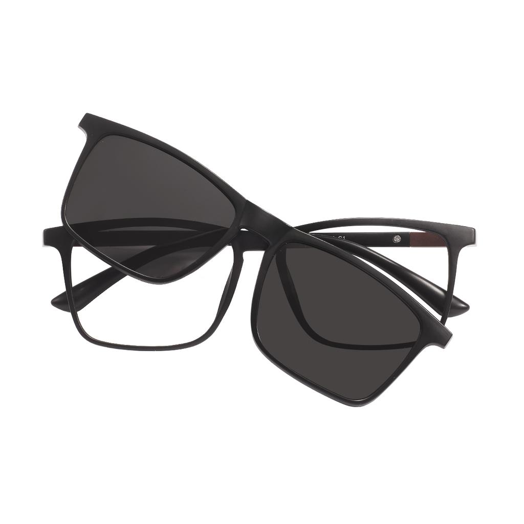 Солнцезащитные очки 3 в 1 с поляризацией для мужчин и женщин, магнитная накладка, рецептурные очки, ночное видение, для вождения, оптические магнитные накладки, очки