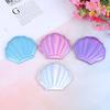 Dream Laser Color Shell Shape Makeup Mirror 2X Magnifying Mirror Portable Double-sided Folding Pocket Kawaii Makeup Accessories
