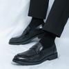 Non-Slip Leather Loafers All-match Business Shoes Vintage Men Casual Shoes New Brand Flats Outdoor for Men Lazy Footwear