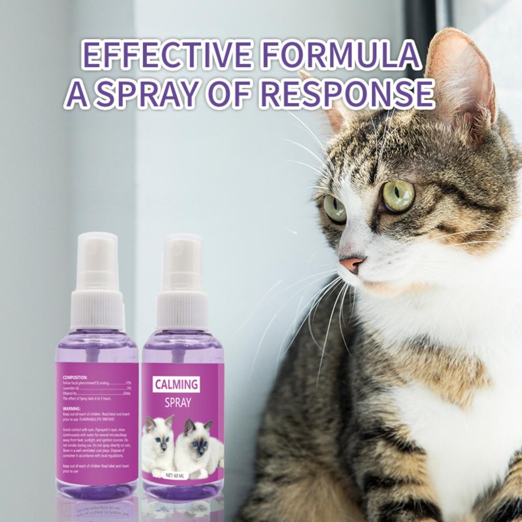 60ML Pheromone Cat Emotional Soothing Spray Cat Pheromone Feliway Anti-Stress Spray
