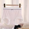 Solid Breathable Underwear Ice Silk High Waist Lifting Antibacterial Panties Women Briefs