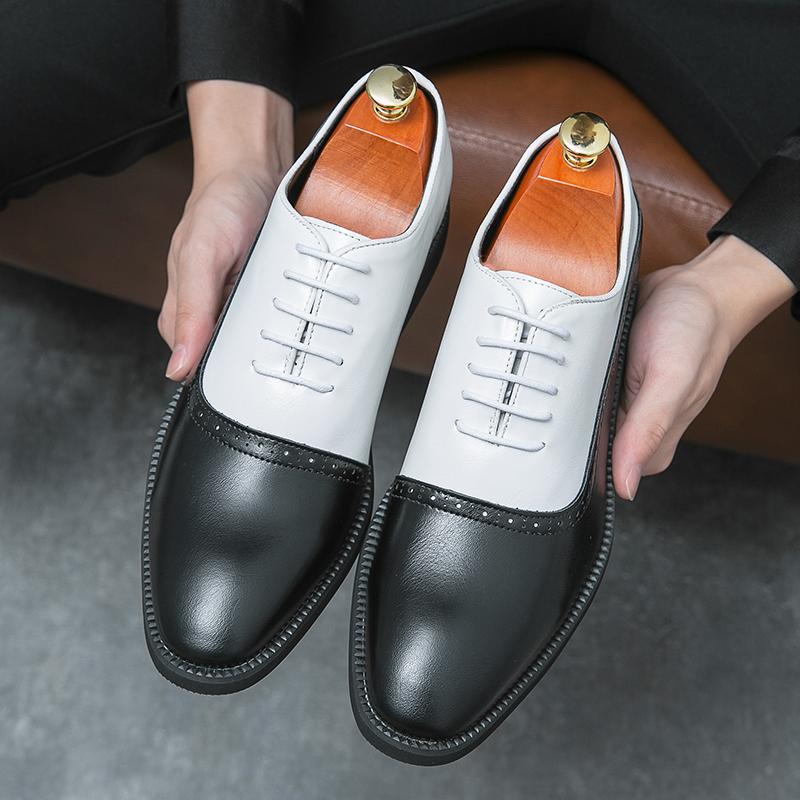 Brand  New Men Breathable Business Casual Leather Work Shoe Classic Oxford Outdoor Driving Anti Slip Gentleman Leather Shoes