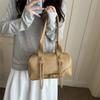 Women S Retro Large Capacity Boston Bag Shoulder Handbag For Commute