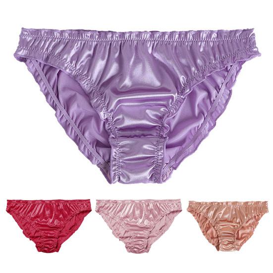 Lady Panties Low Waist Bouncy Solid Color No Constraint Comfortable Anti-peeking