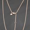 White Diamond Necklace 925 Sterling Silver Rhodium Gold & Rose Gold Jewelry