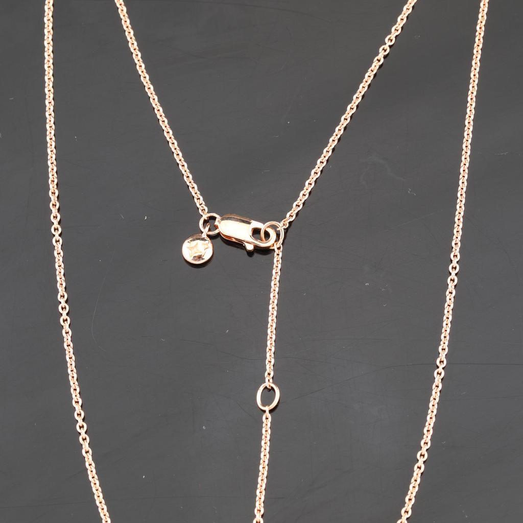 White Diamond Necklace 925 Sterling Silver Rhodium Gold & Rose Gold Jewelry