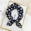Pastoral Style Printed Silk Scarf Head Scarf Scarf Hair Band  Spring Summer