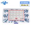 Набор 150 шт. RM065 RM-065 Подстроечный потенциометр 100 1К 2К 5К 10К 20К 50К 100К 200К 500К 1М Ом Переменный резистор Ассортиментный набор