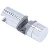 Shower Slide Rail Bar Holder 360 Degree Adjustable Straight Clamp ABS Chrome for 18?25mm Pipe