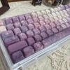 [Падение Русалки] Кейкап MOA Боковая Гравировка PBT Непрозрачный Фиолетовый Эстетичный Круглый Кейкап DIY Механическая Клавиатура Подарок Девушке Кейкап