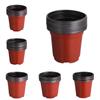 10pcs Garden Supply Mini Soft Plastic Terracotta Nursery Pots Round Planter Flower Vases Plant Trays