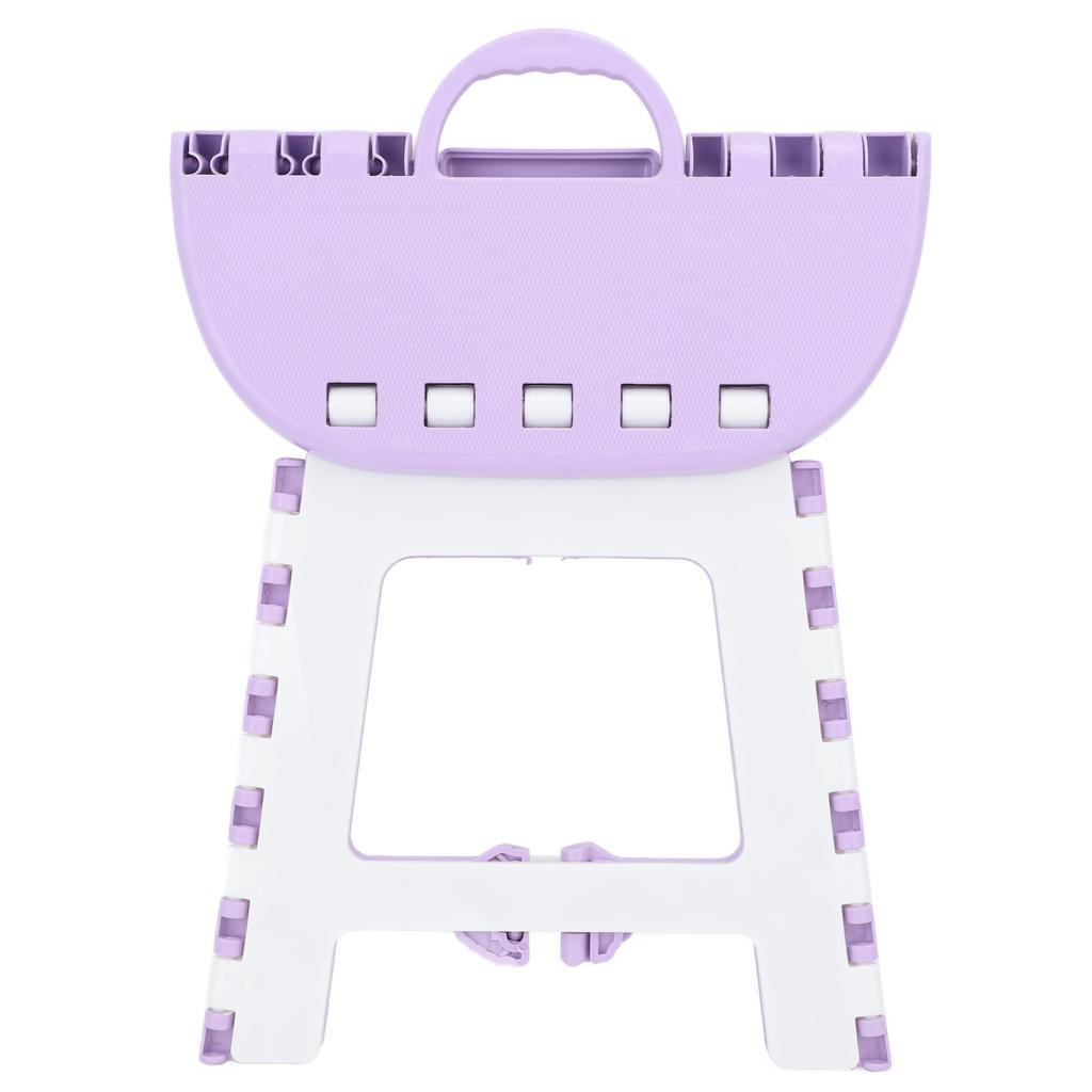 Foldable Step Stool Household Plastic Small Folding Step Stool for Camping Fishing Outdoor Light Purple