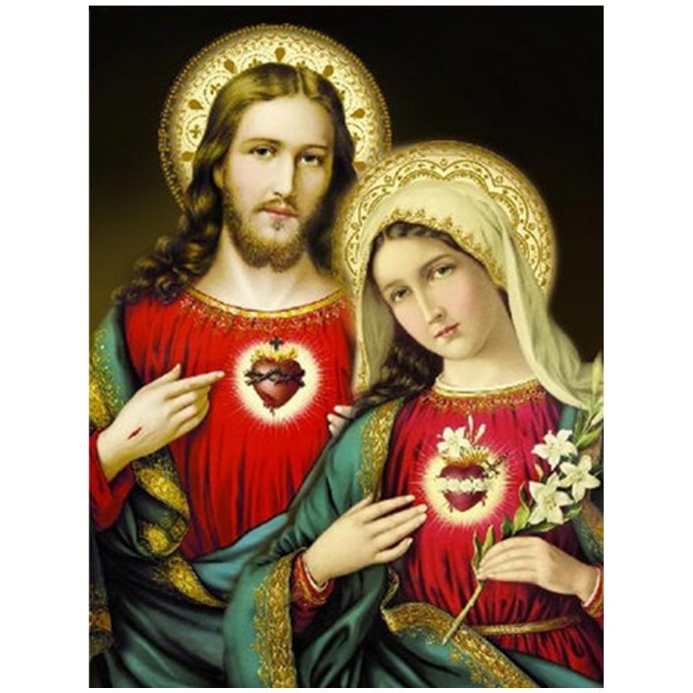 DIY 3D Алмазная картина Иисус Вышивка Крестом Стежок Главная Декор