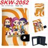 KPop Demon Hunters Wallet Vertical Snap Button Double Layer Card Holder Coin Purse Portable 1pcs