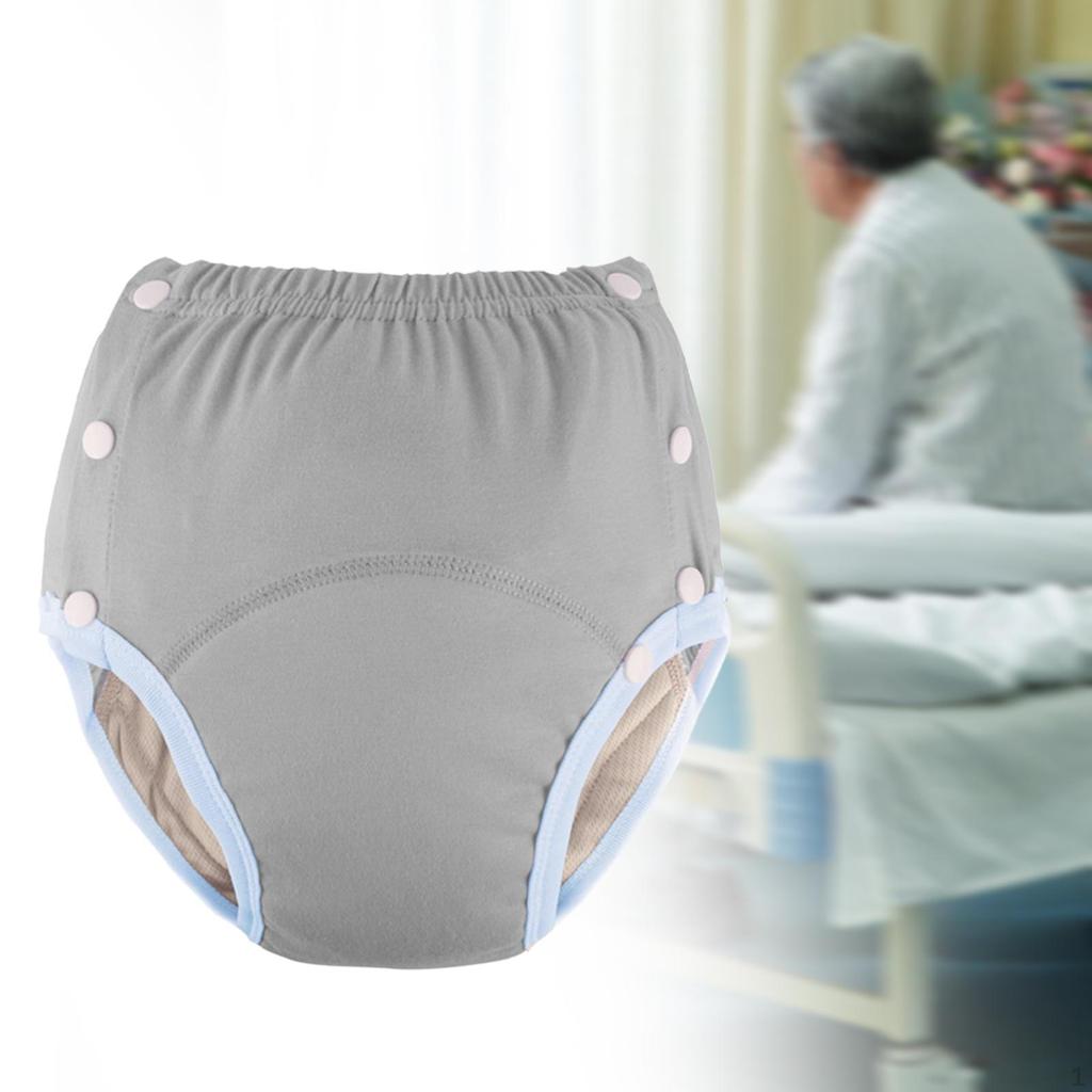 Adult Cloth Diaper Washable Nappy Cover Adjustable Incontinence Pants Waist 66-100cm