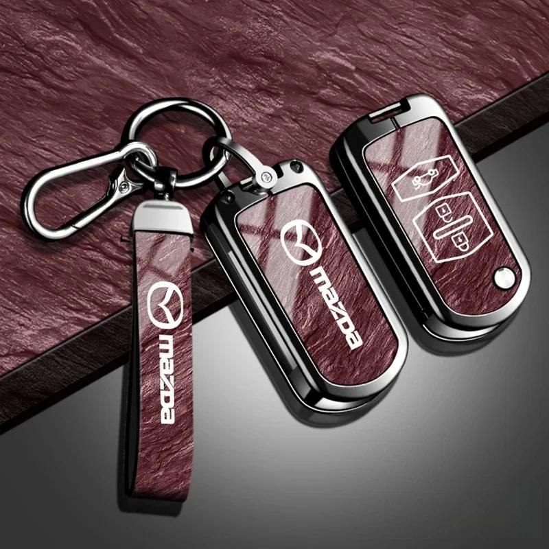 Leather car key cover key case for Mazda 2 3 6 CX3 CX5 CX8 CX30 CX-5 CX-30 CX-8 CX-3 CX4 MX-5 BT50 BT-50 Atenza Axela Shell Bag g3