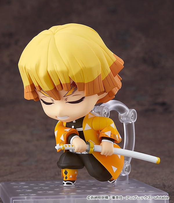 GOOD SMILE COMPANY Nendoroid Demon Kimetsu no Yaiba Zenitsu Agatsuma Plastic Painted Movable Figure Third Resale Slayer Non-Scale