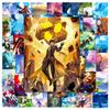 50Pcs Cartoon Genshin Impact Sticker Graffiti Ipad Luggage Laptop  Car Computer Pattern Scrapbook Toy Decoration