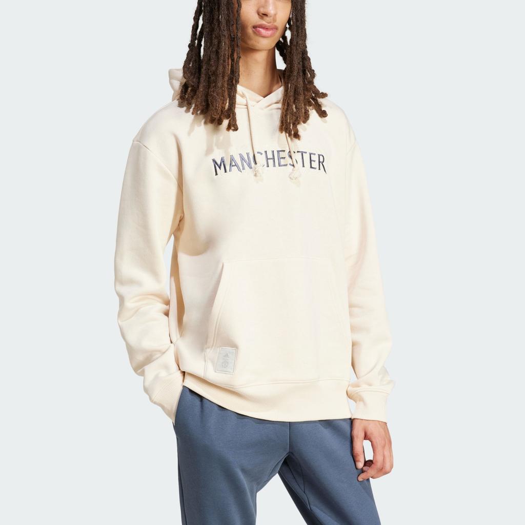 Adidas Сезонная толстовка с капюшоном цвета экрю для мужчин в уличном стиле IT4175